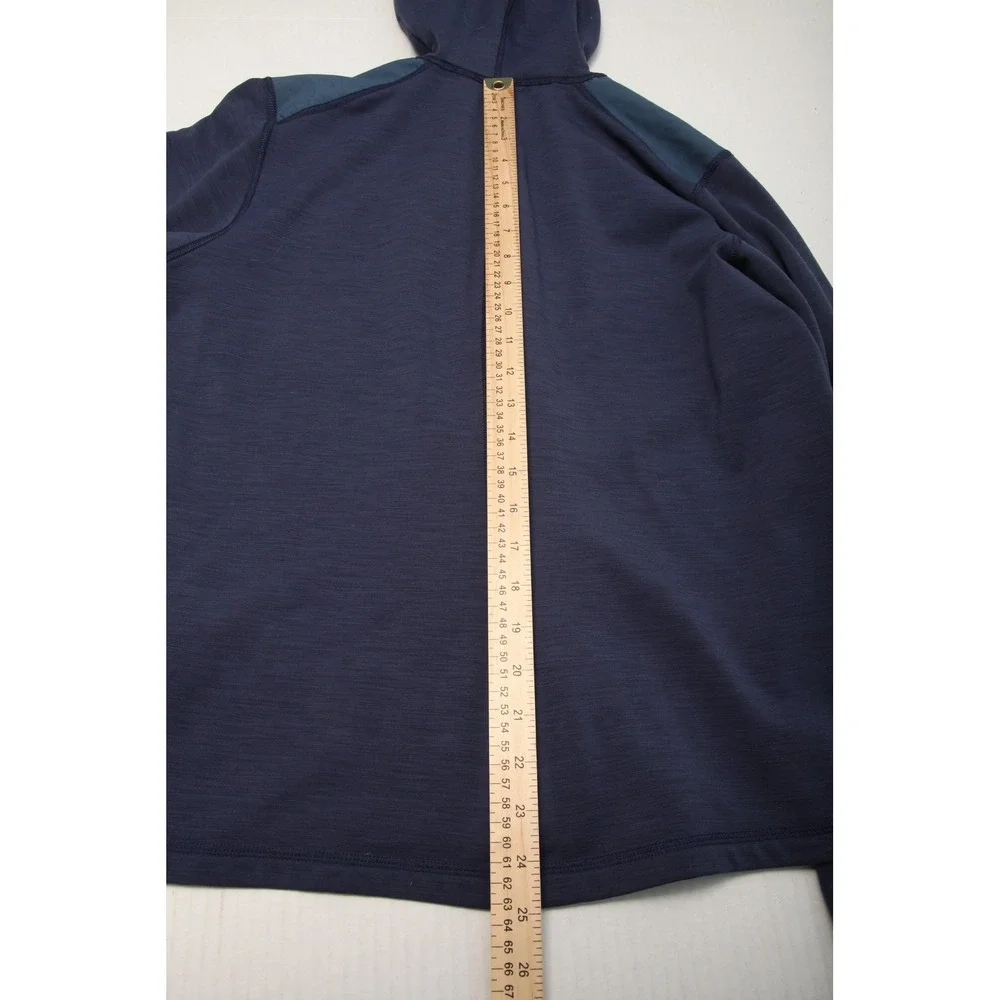 Fjallraven Jacket Womens Medium Blue Keb Fleece Hoodie Full Zip Outdoor 89482 - Picture 12 of 14